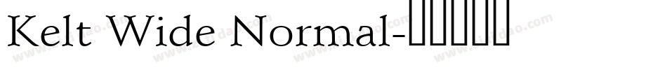 Kelt Wide Normal字体转换